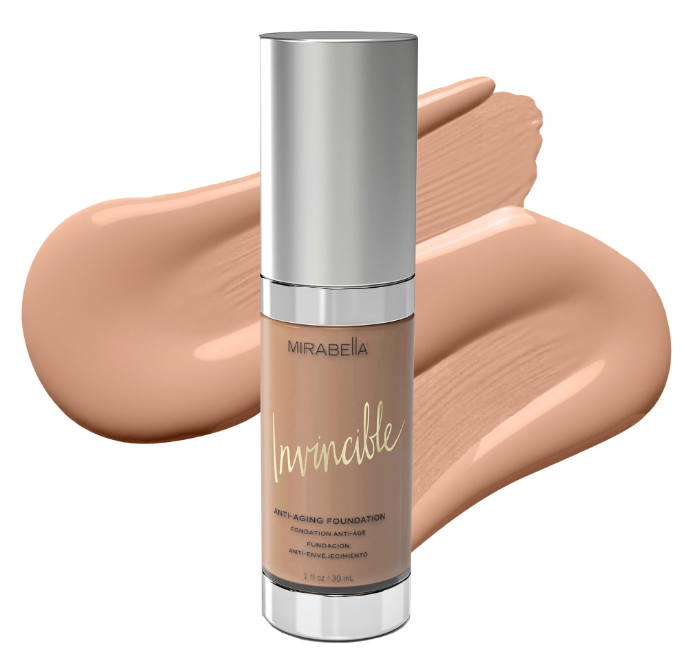 Mirabella Invincible Anti-Aging HD Foundation - IV (Medium)