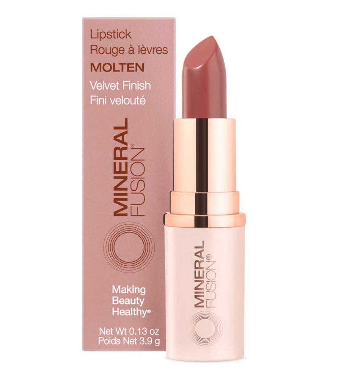 Mineral Fusion Lipstick, Molten- (Nude Mauve)