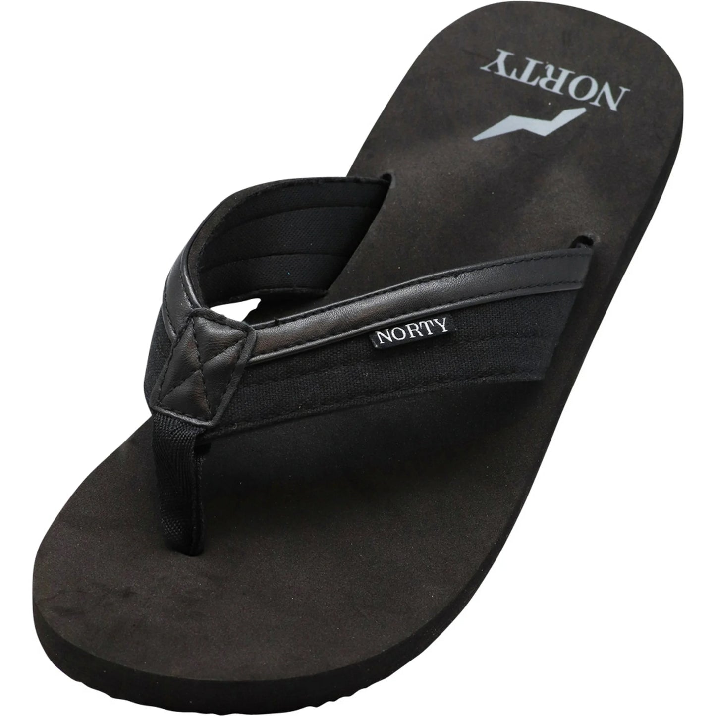NORTY Men's Everyday Sandals Flip Flop Thong Shoe - Black (13005)