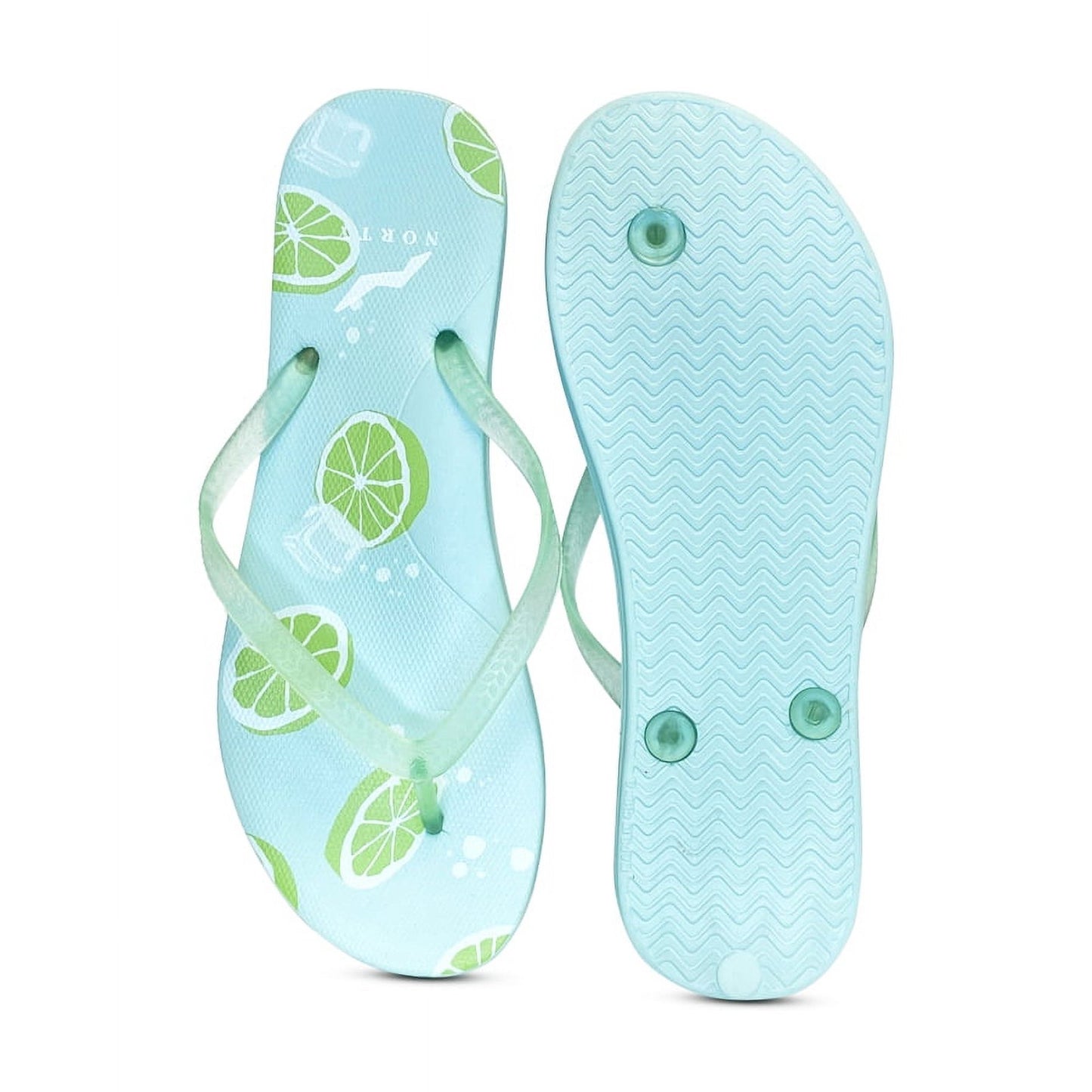 NORTY Women's Easy to Wear Casual EVA Flip Flop Sandal, Limes (22016A)