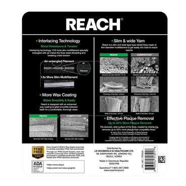 Reach Mint Waxed Dental Floss (5-Pack)