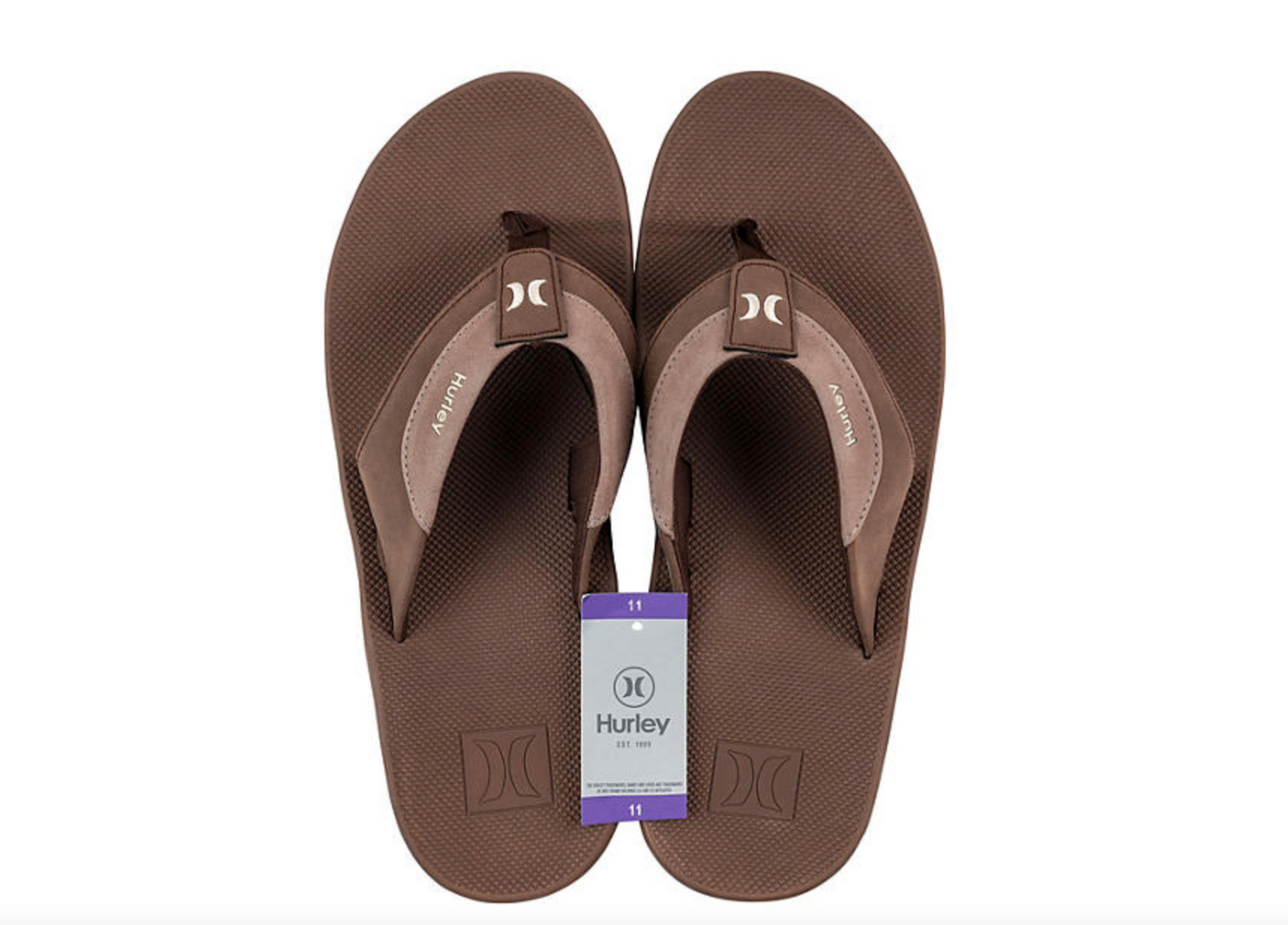 Hurley Men's Flip Flops, Brown