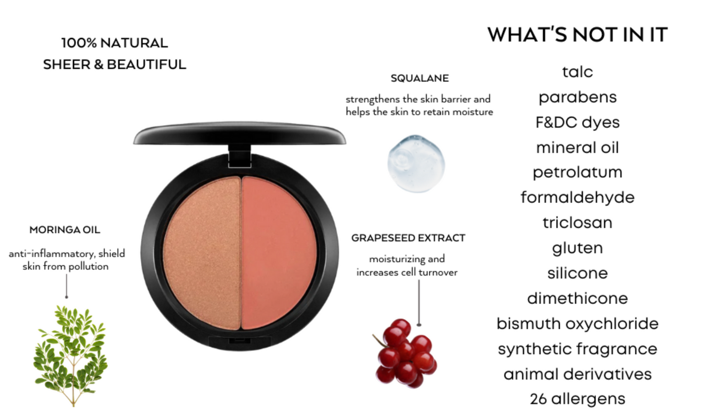 EMANI VEGAN COSMETICS Bronzer & Blushes Natural Satin Finish