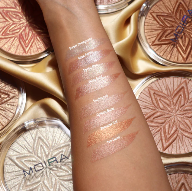 Moira Cosmetics Sun Glow Face Body Highlighter, (003) Spicy Hue