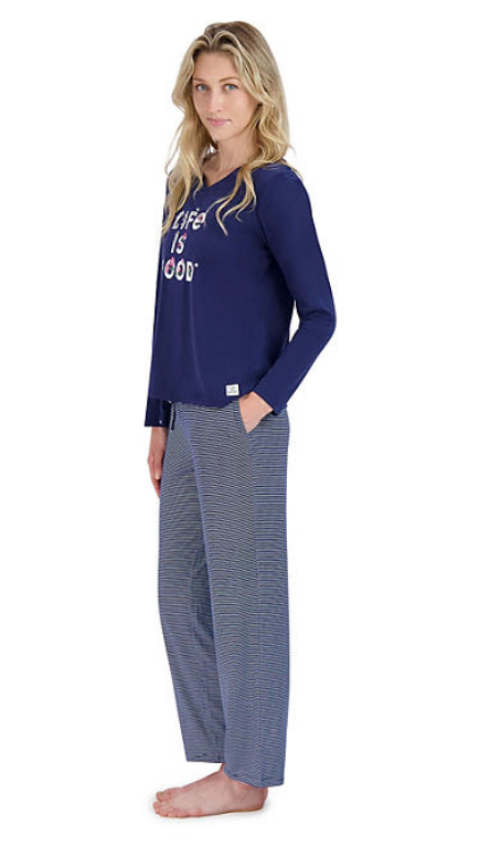 Life is Good Ladies 3 Piece PJ Set