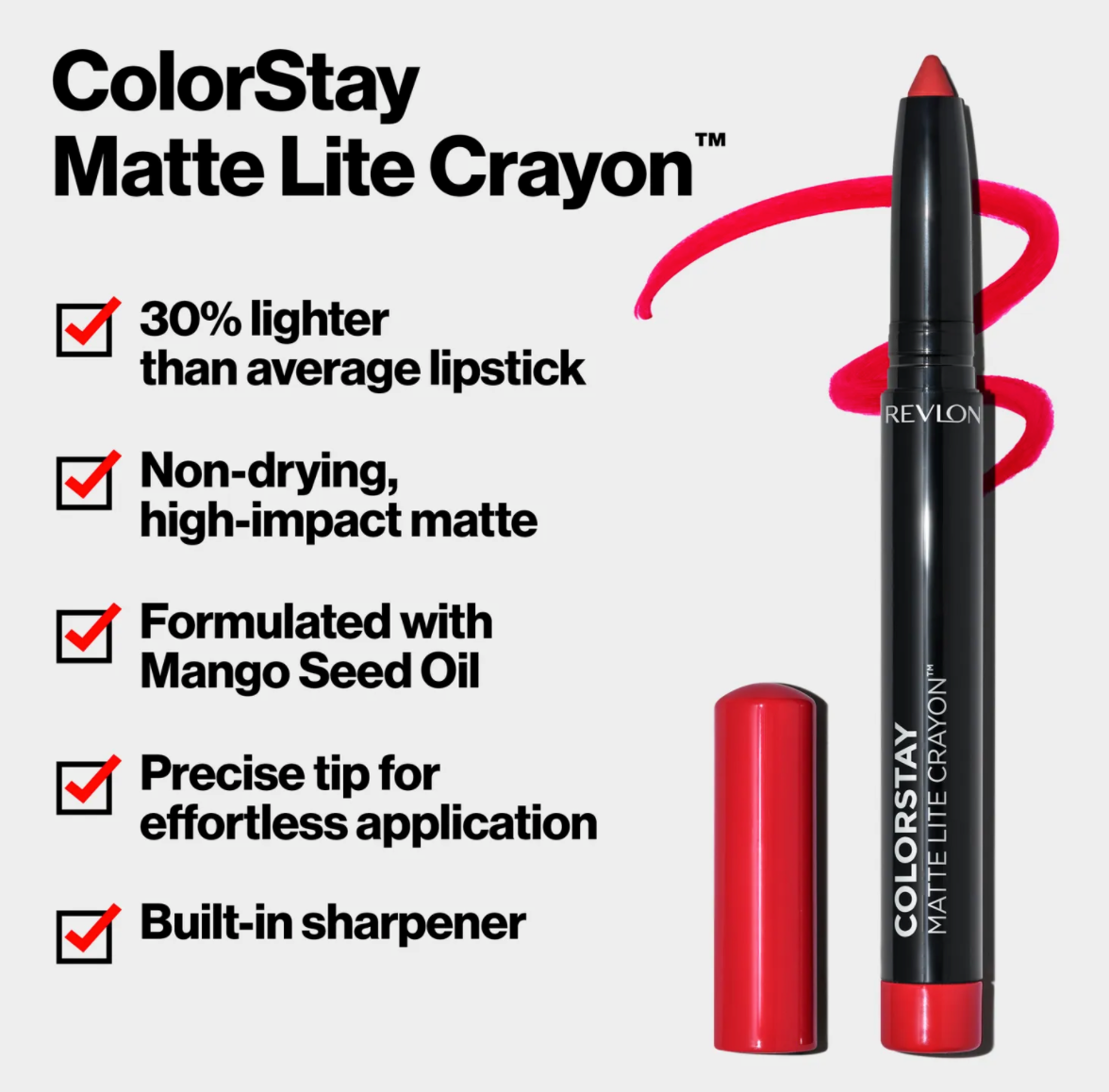 Revlon ColorStay Matte Lite Crayon - (012) On Cloud Wine