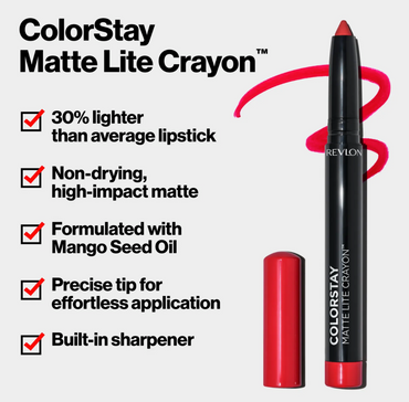 Revlon ColorStay Matte Lite Crayon - (012) On Cloud Wine