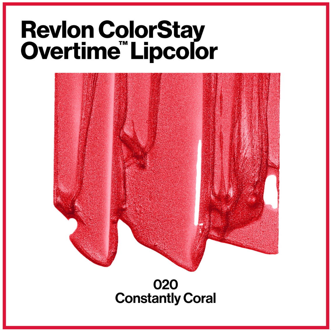 Revlon ColorStay Overtime Lipcolor/Moisturizing Topcoat, (020) Constantly Coral