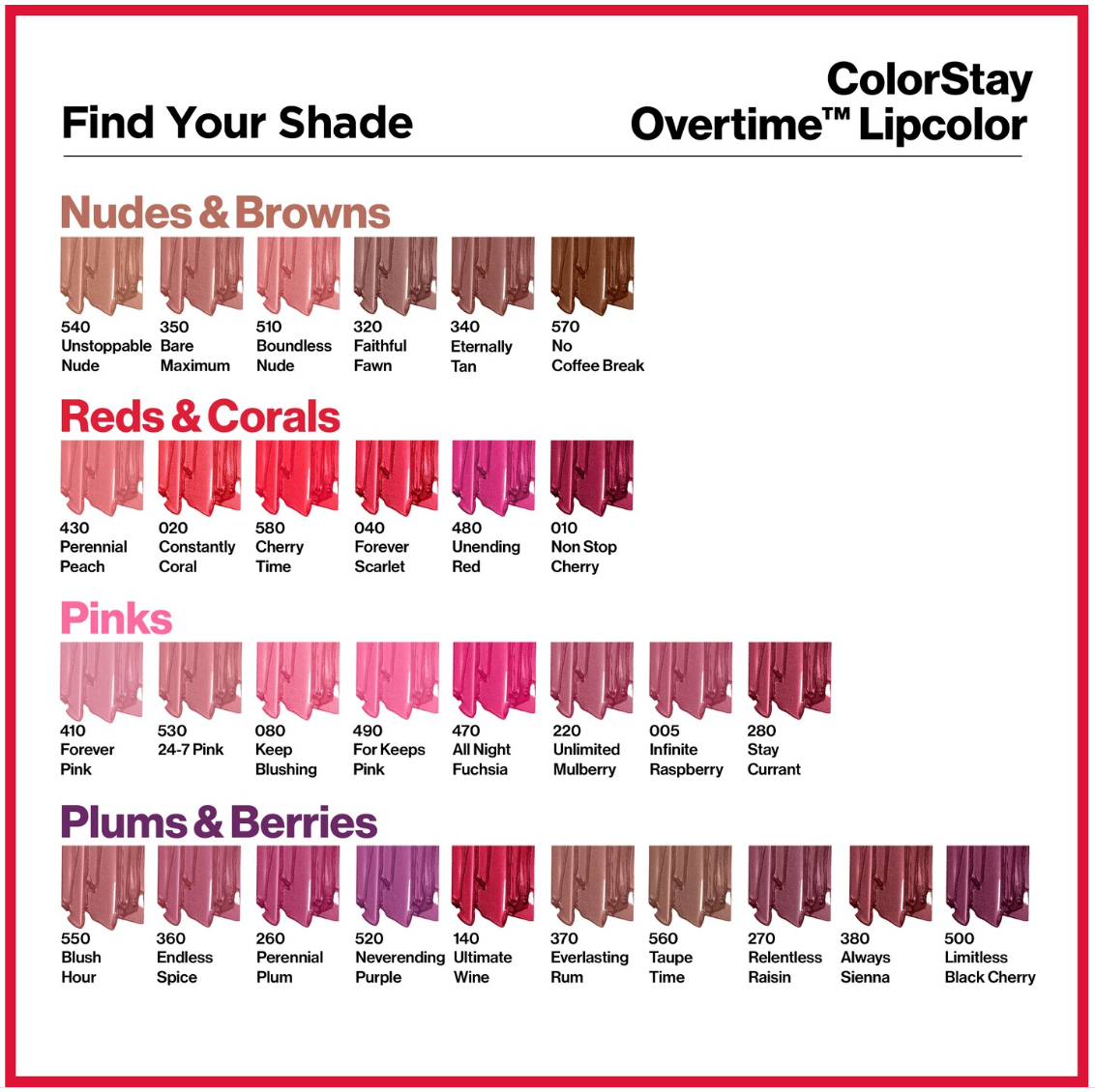 Revlon ColorStay Overtime Lipcolor/Moisturizing Topcoat, (020) Constantly Coral