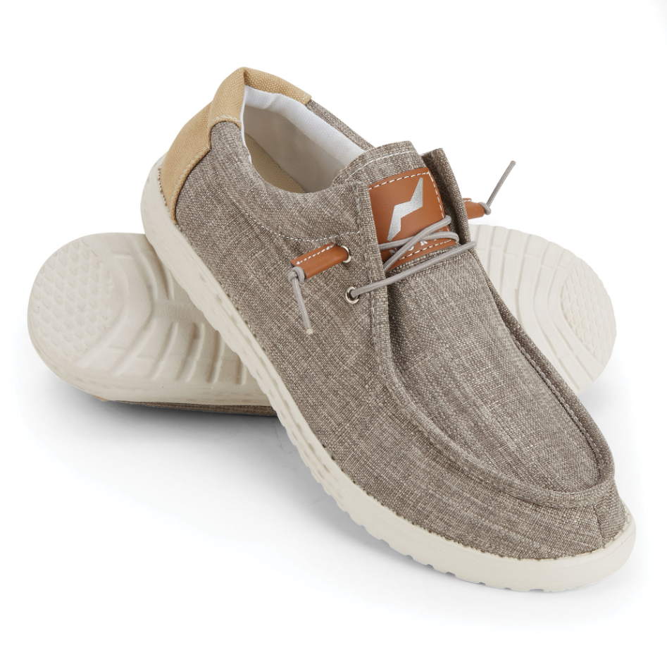 NORTY Mens Slip On Lace Up Low Top Boat Loafer Comfortable & Lightweight Shoe (15661)