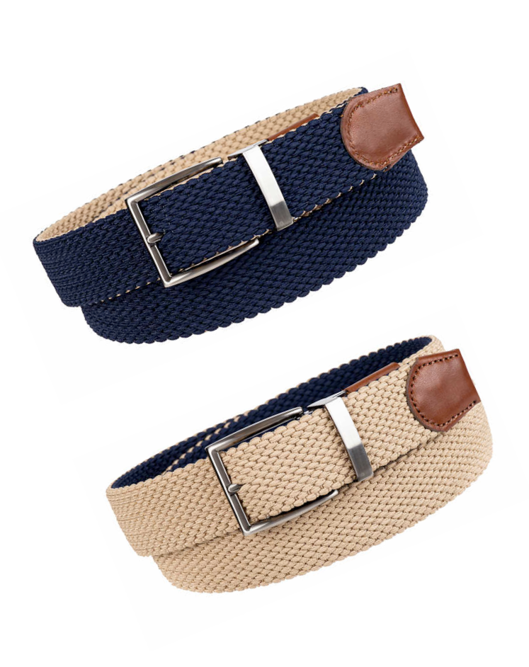 Tommy Bahama Men's Stretch Braided Reversible Belt