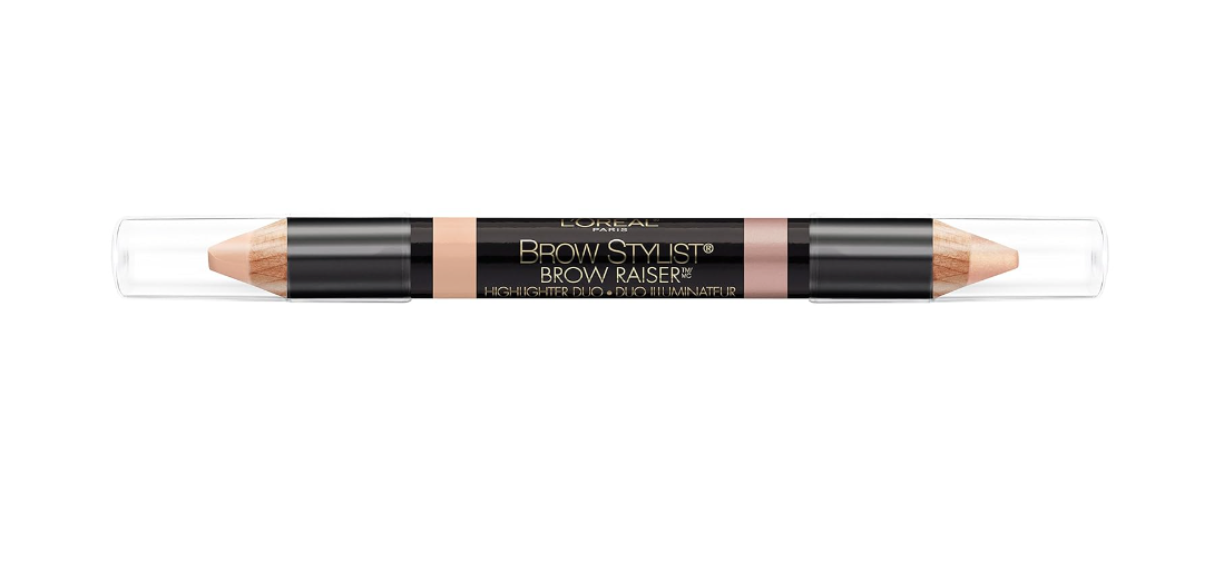 L'OREAL Cosmetics Stylist Brow Raiser Highlighter Duo, (615) Light