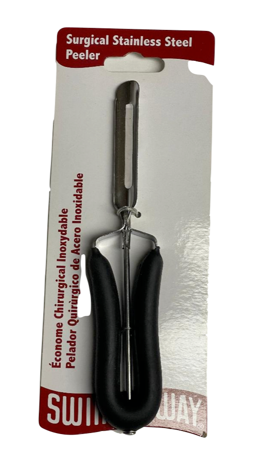 Swing-A-Way - Surgical Grade Stainless Steel Peeler, Black (327)