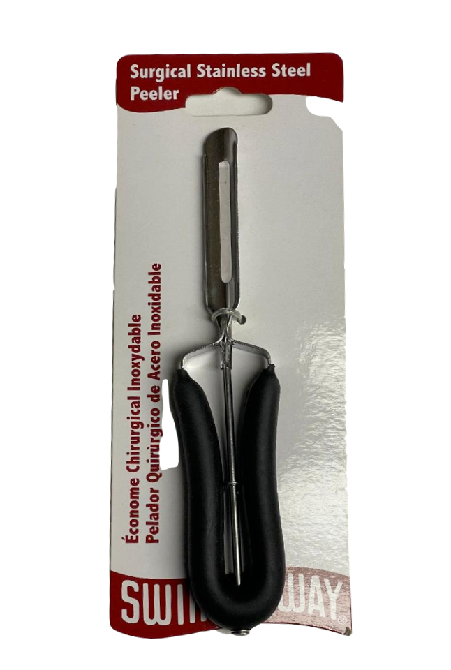 Swing-A-Way - Surgical Grade Stainless Steel Peeler, Black (327)