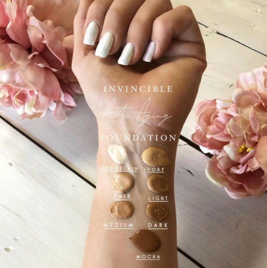 Mirabella Invincible Anti-Aging HD Foundation - V (Dark)