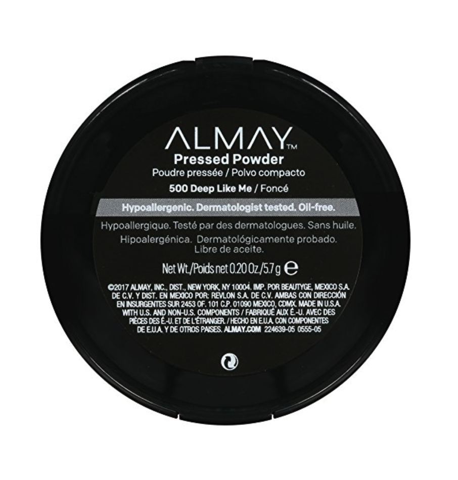 ALMAY Pressed Powder, (500) Deep Like Me