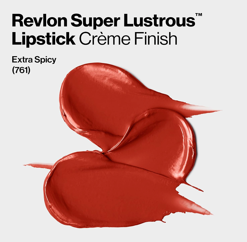 REVLON Super Lustrous Cream Lipstick, 761 Extra Spicy