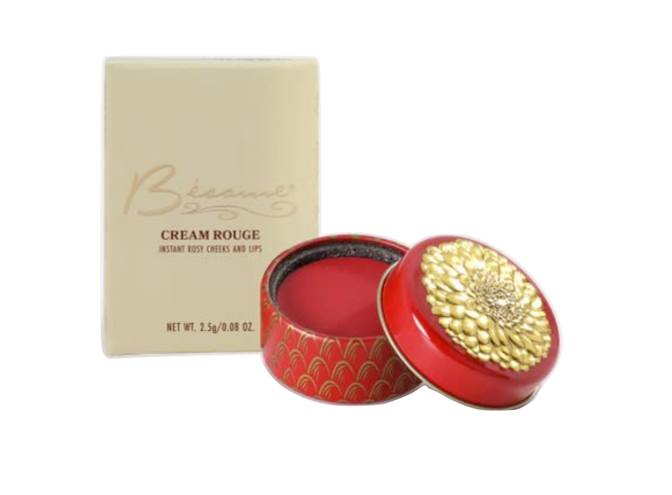 Besame Cosmetics Crimson Cream Rouge (1938)