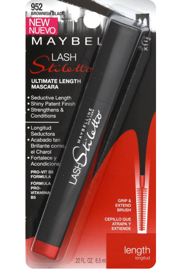 Maybelline Lash Stiletto Mascara, Ultimate Length, Brownish Black 952