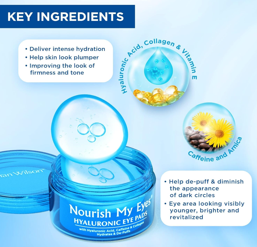 FRAN WILSON Nourish My Eyes Hyaluronic (01297-000) Eye Pads 36 Pads
