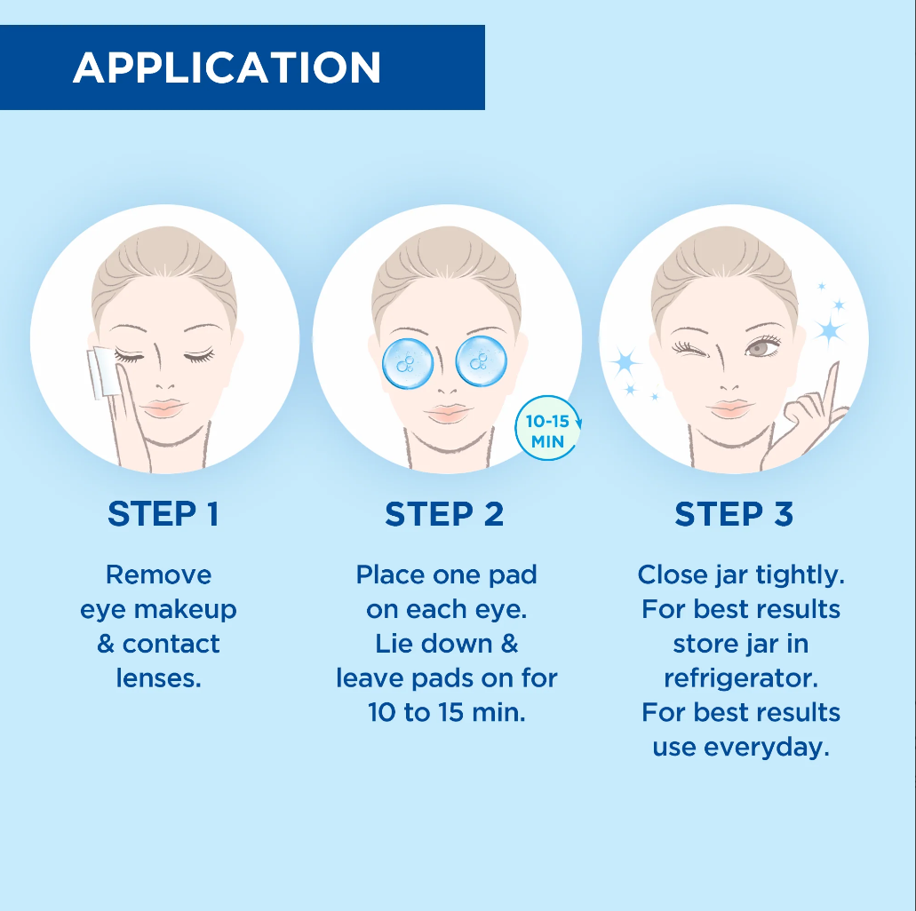 FRAN WILSON Nourish My Eyes Hyaluronic (01297-000) Eye Pads 36 Pads