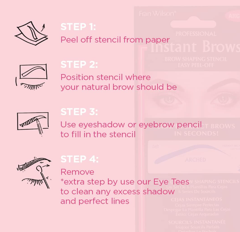 FRAN WILSON Instant Brows Brow Shaping Stencil Arched