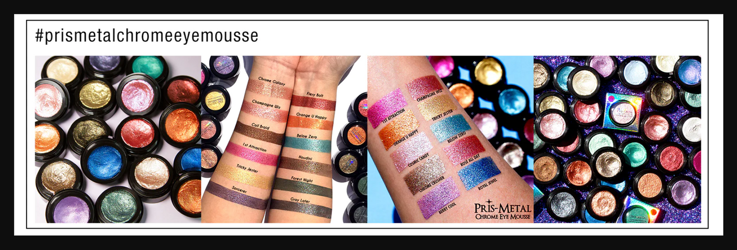 J.Cat Beauty Pris-Metal Chrome Eye Mousse Crescent Moonshock