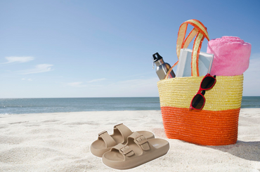 32 Degrees Ladies' Buckle Sandal, Beige