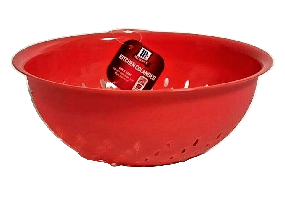 McCormick Red Plastic Colanders