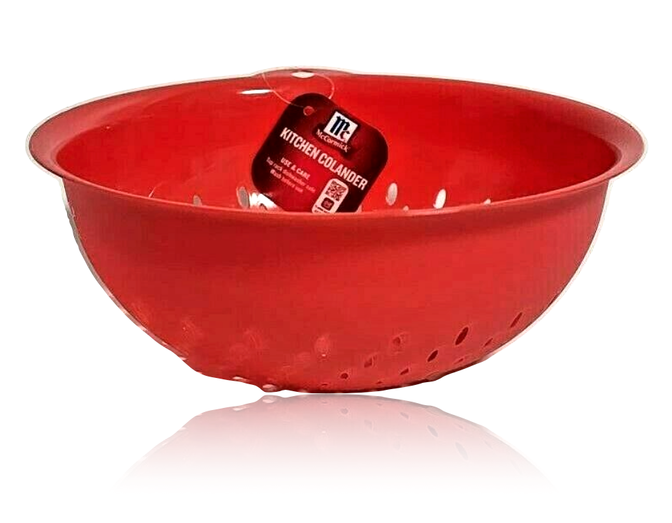 McCormick Red Plastic Colanders