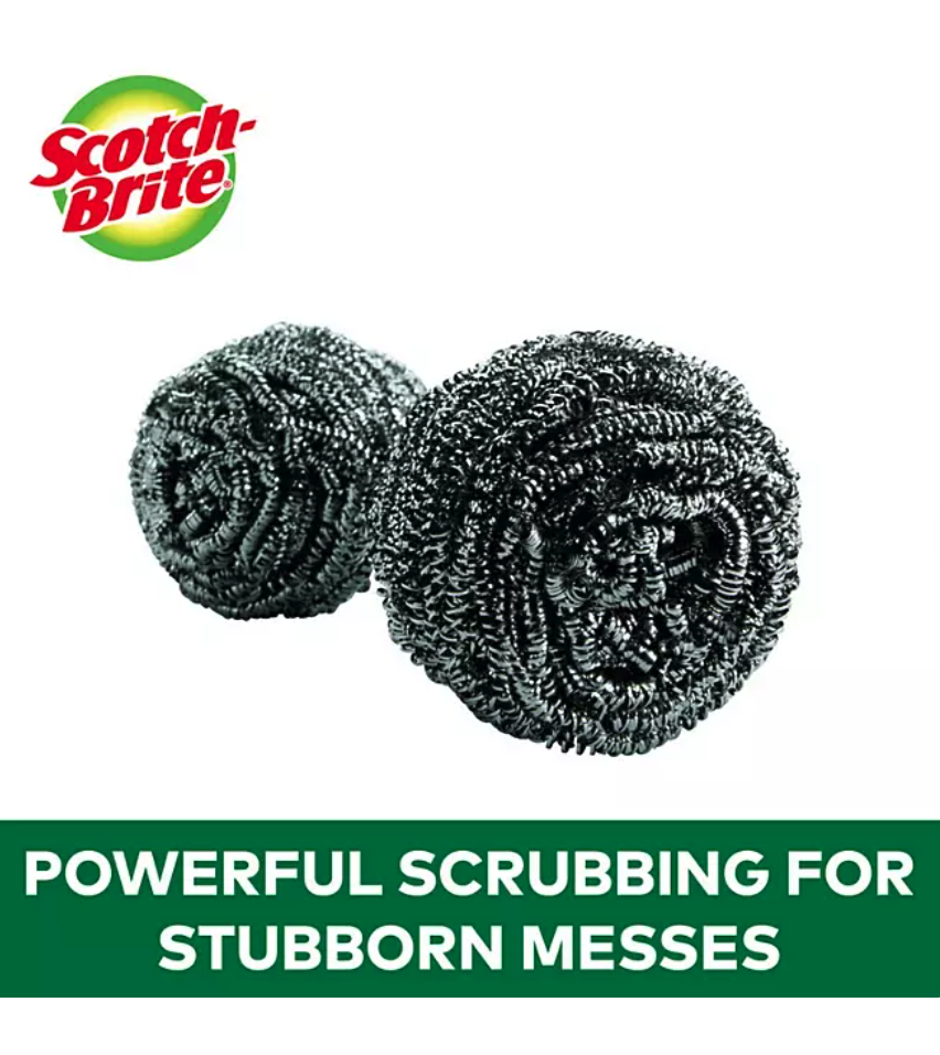 Scotch-Brite 2X Larger Stainless Steel Scrubbers
