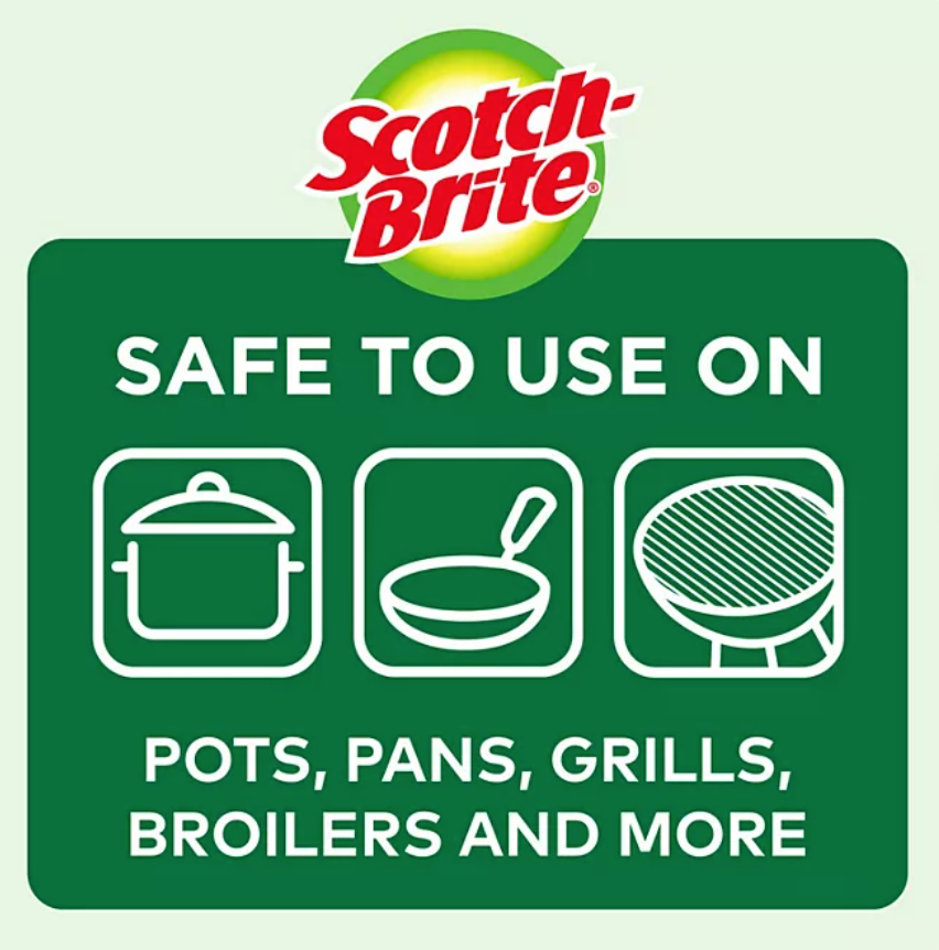 Scotch-Brite 2X Larger Stainless Steel Scrubbers