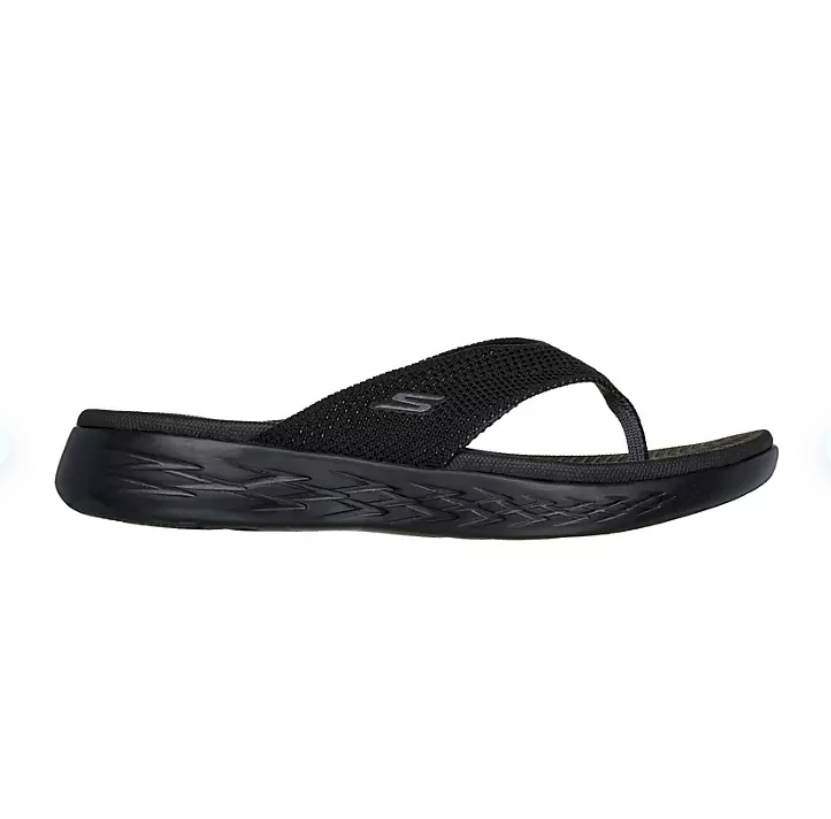Skechers Ladies On The Go Flip Flops, Black