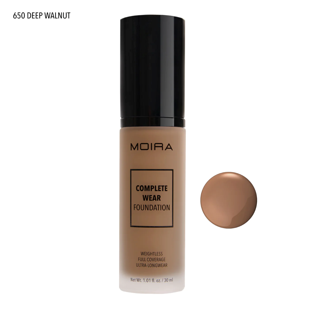Moira Cosmetics Complete Wear Foundation - (650) Deep Walnut