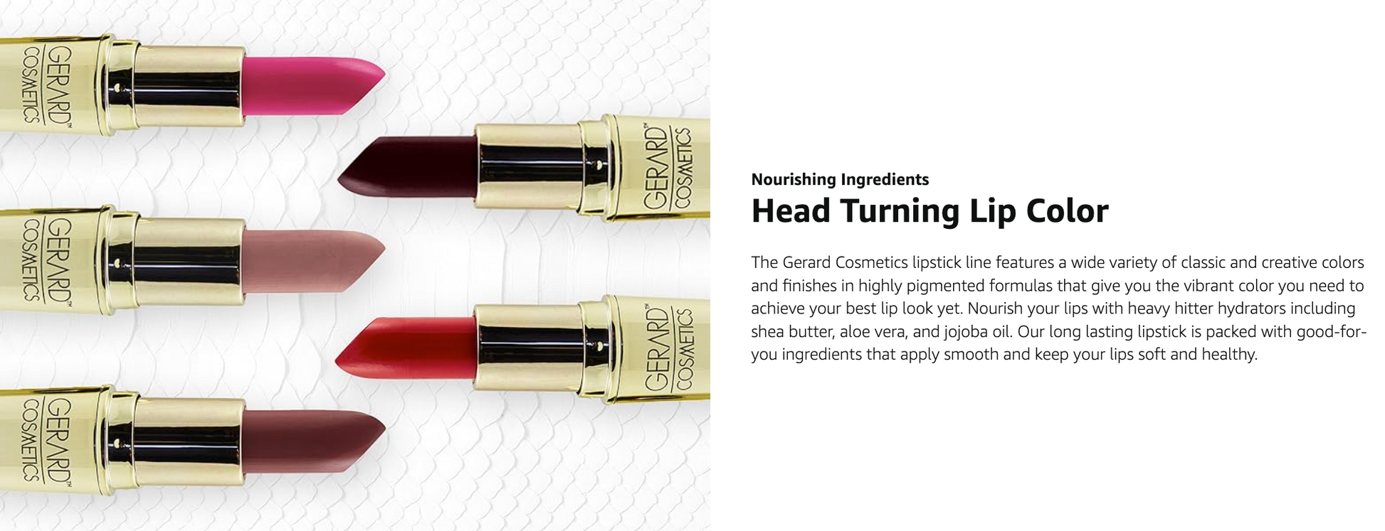 Gerard Cosmetics Gold Bullet Lipstick, London Fog