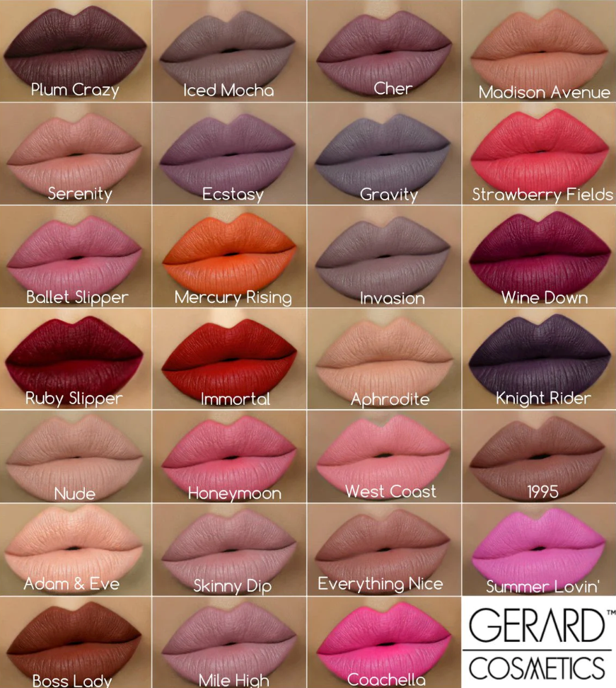 Gerard Cosmetics Hydra Matte Liquid Lipstick, Cher
