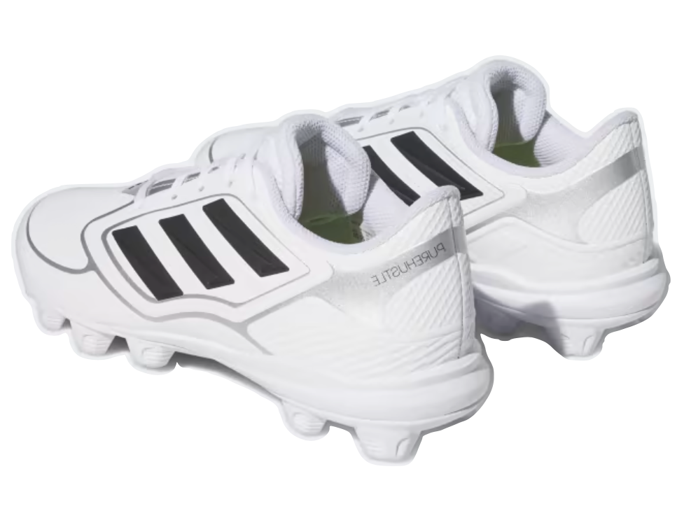 Adidas Ladies' PureHustle 3 MD Cleats - White
