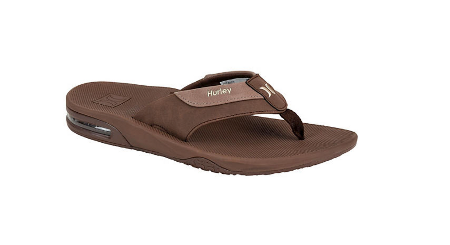 Hurley Men's Flip Flops, Brown