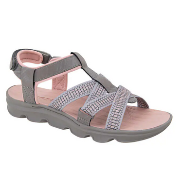 Jsport Ladies' Strap Sandal, Gray