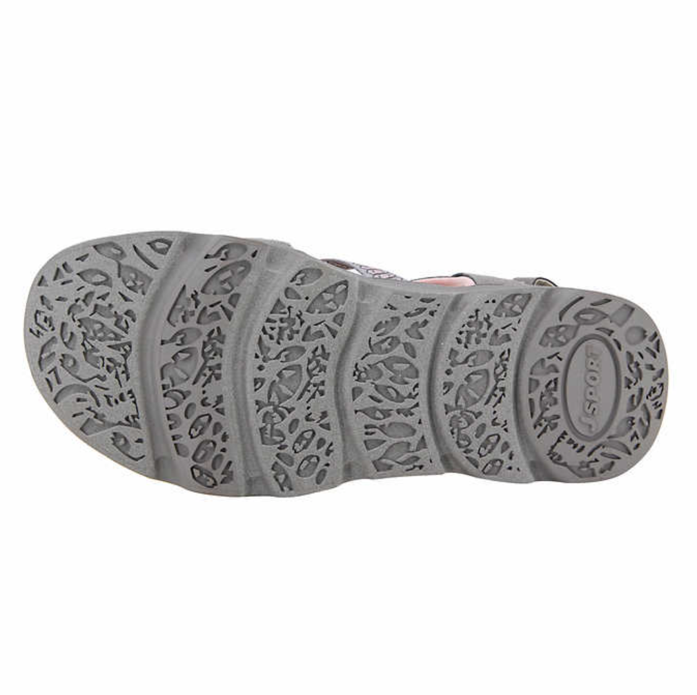 Jsport Ladies' Strap Sandal, Gray