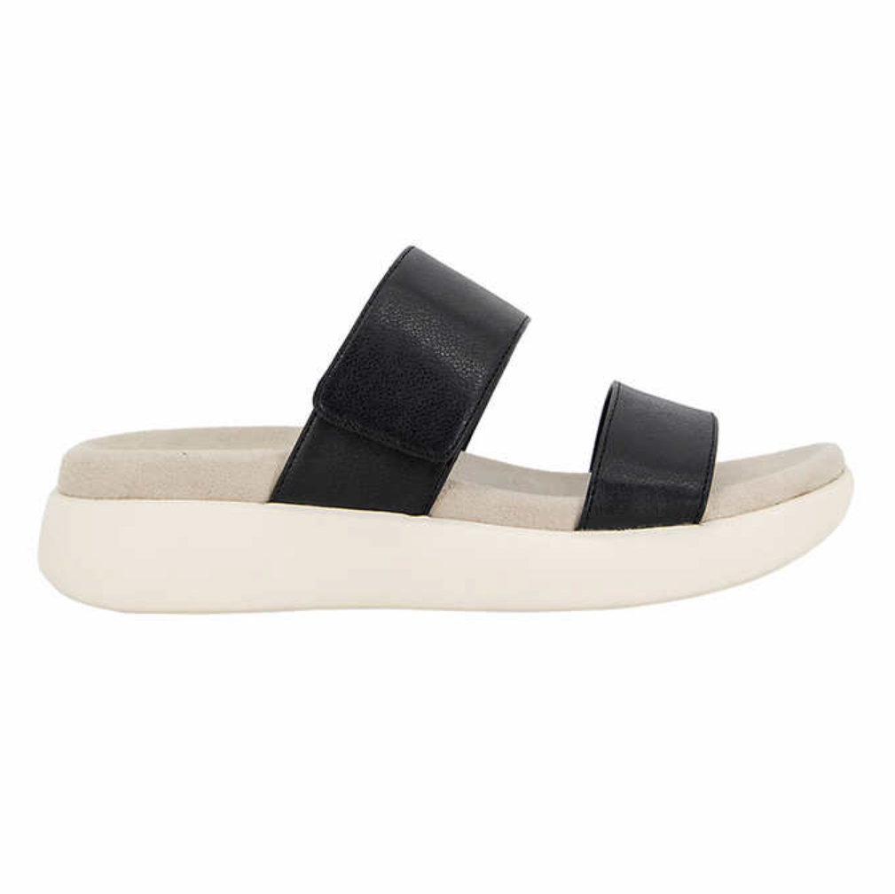 Kensie Ladies' Double Band Sandal, Black