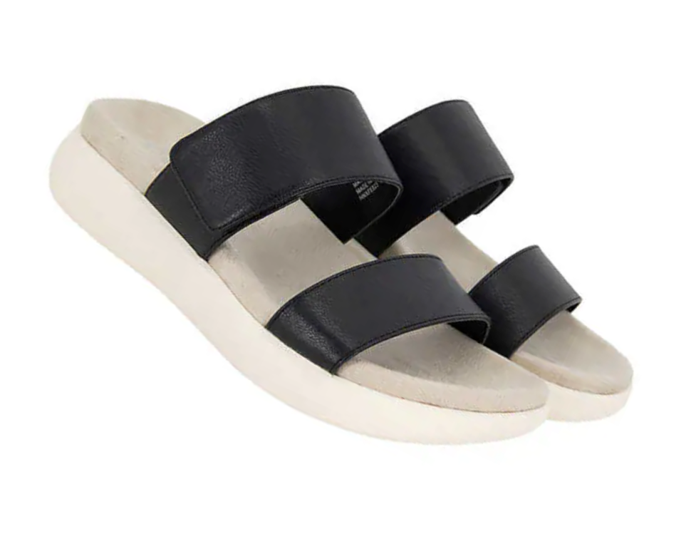 Kensie Ladies' Double Band Sandal, Black