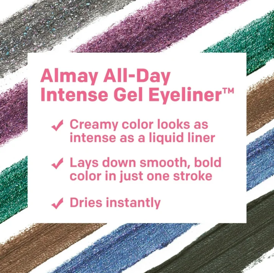 ALMAY All-Day Intense Waterproof Gel Eyeliner (140) Deep Chestnut