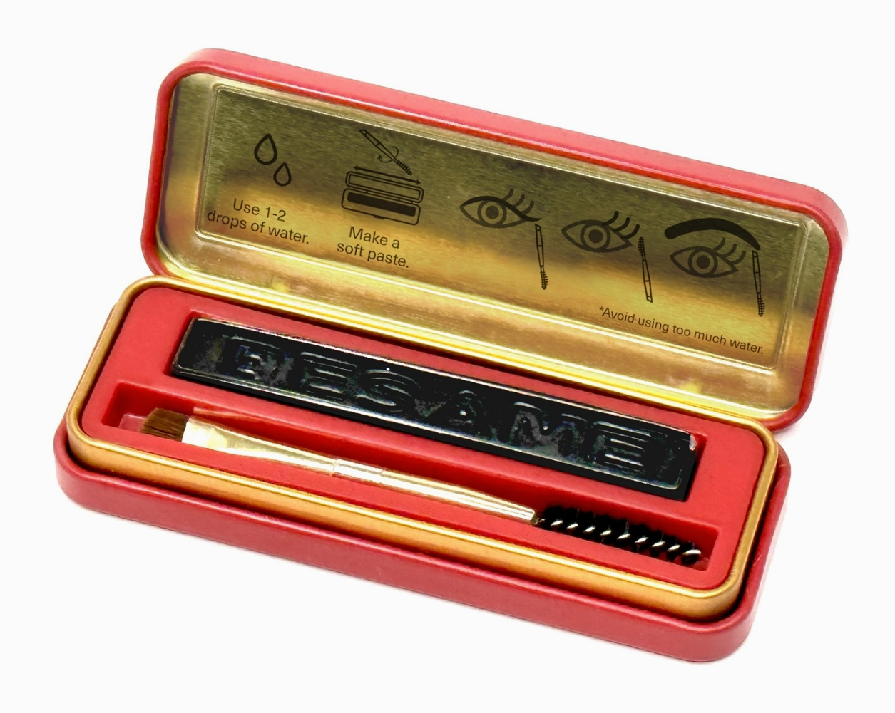 Besame Cosmetics Cake Mascara, Liner & Brow & Brow Definer, Black