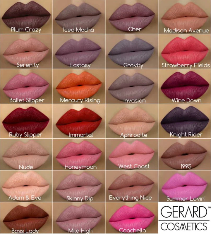 Gerard Cosmetics Hydra Matte Liquid Lipstick, Wine Down