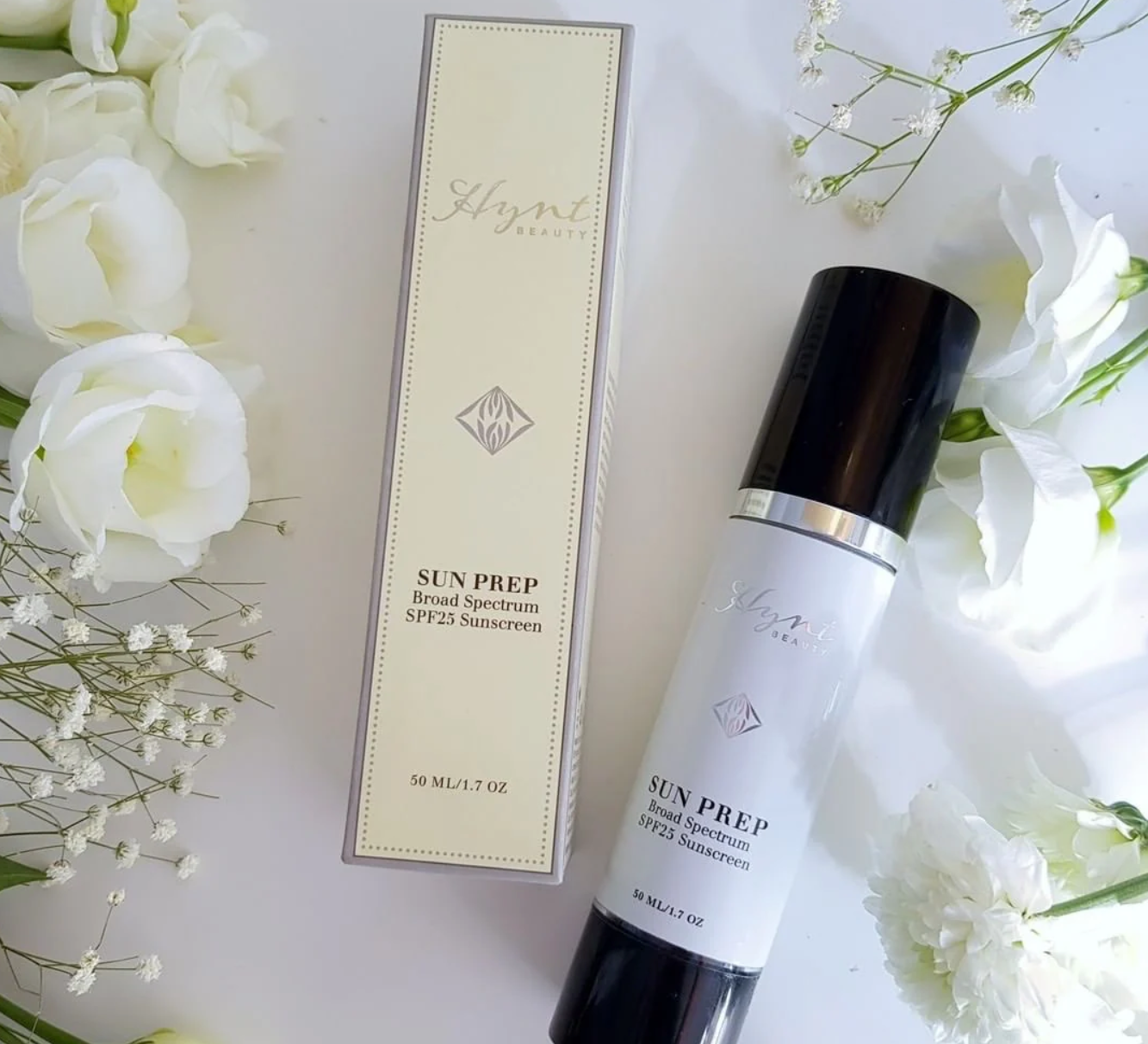 Hynt Beauty SUN PREP Broad Spectrum SPF 25 | Natural Mineral Sunscreen + Primer