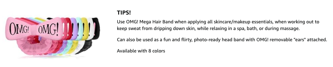 double dare OMG! (Yellow) Mega Hair Band