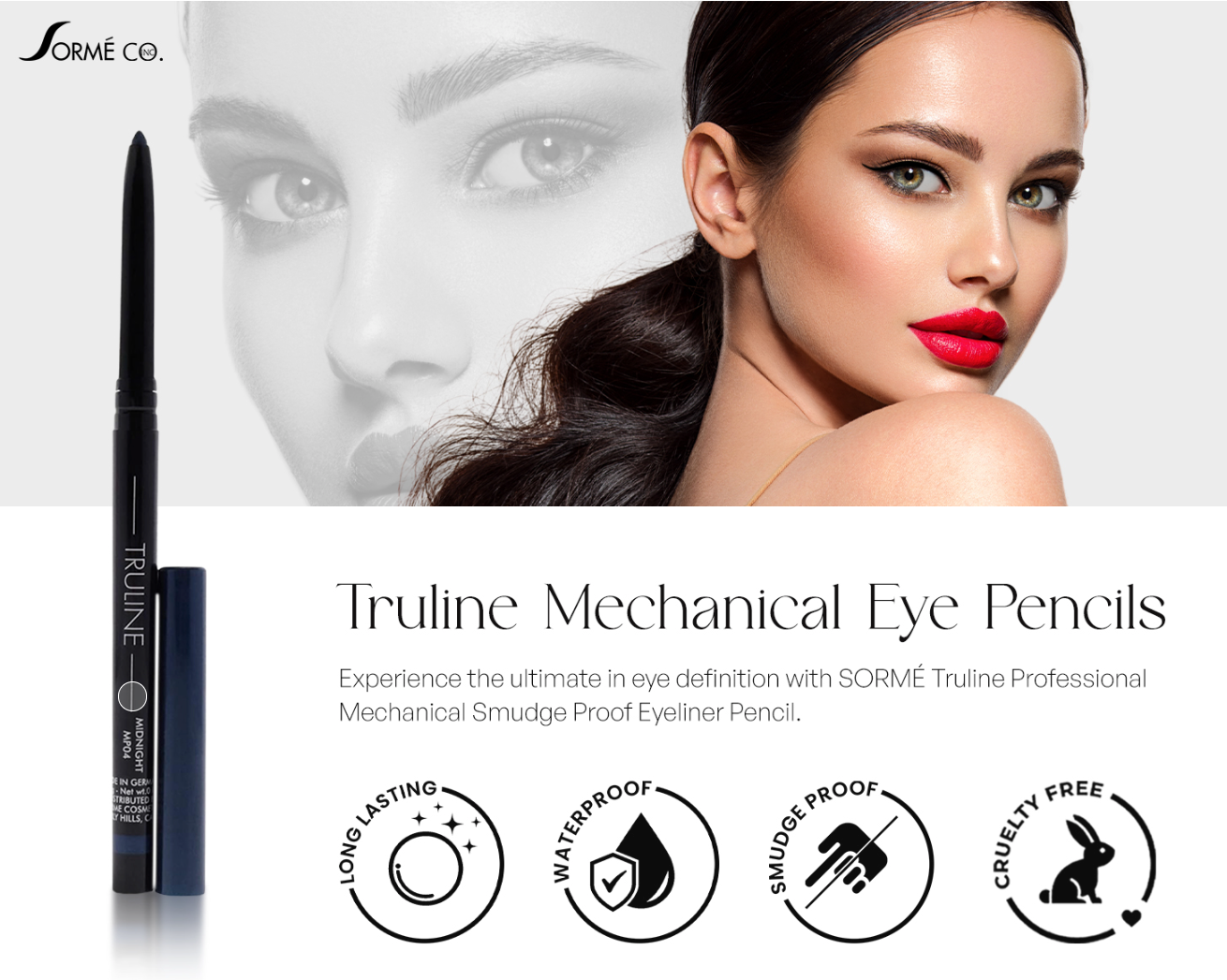 SORME COSMETICS Truline Mechanical Eyeliner Pencil - 0.01 Oz (0.28g)