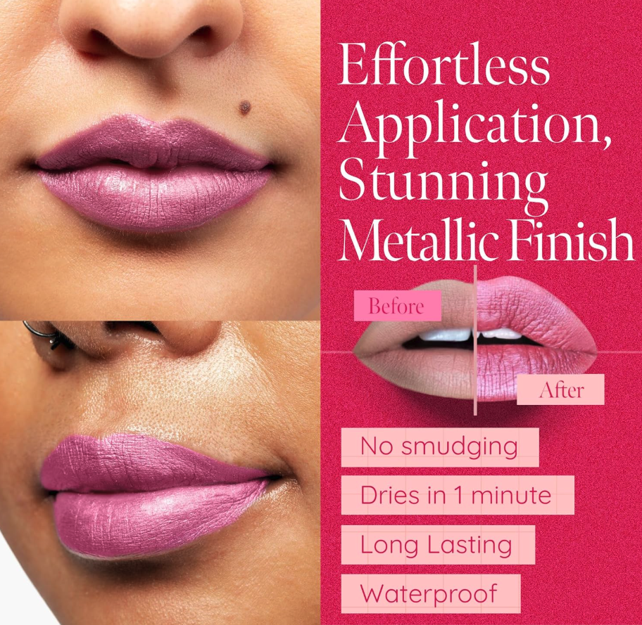 Aromi Beauty - Metallic Liquid Lipstick