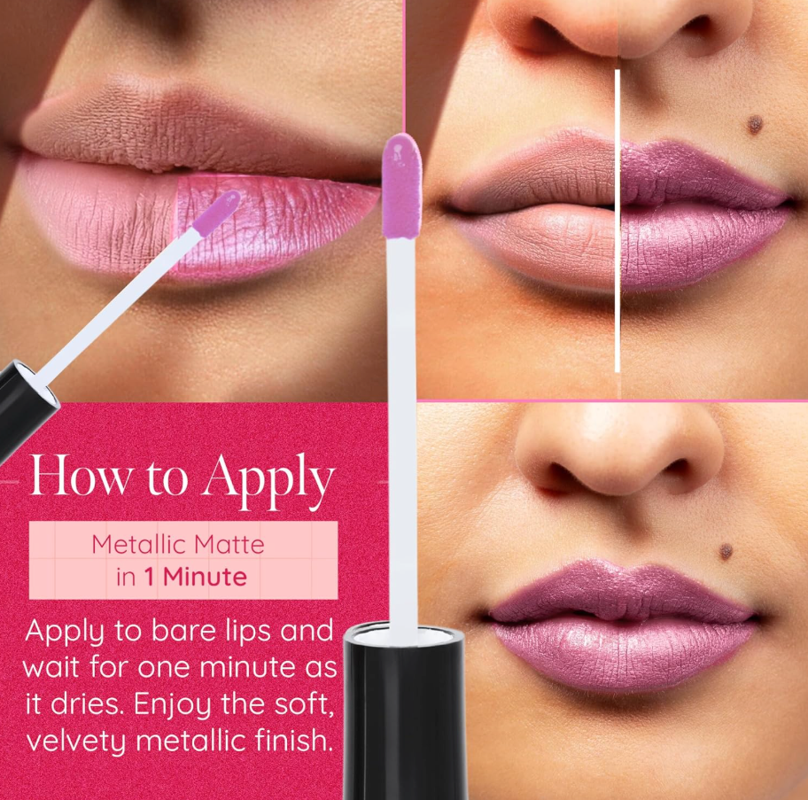 Aromi Beauty - Metallic Liquid Lipstick